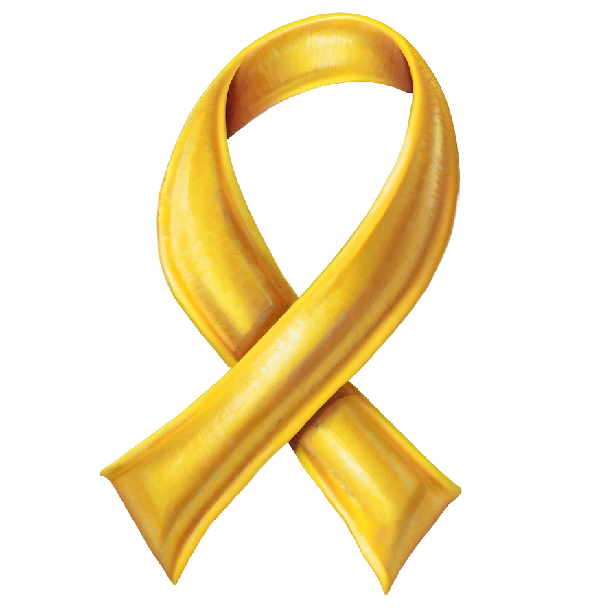 Yellow Ribbon For Awareness Png Jre PNG Image