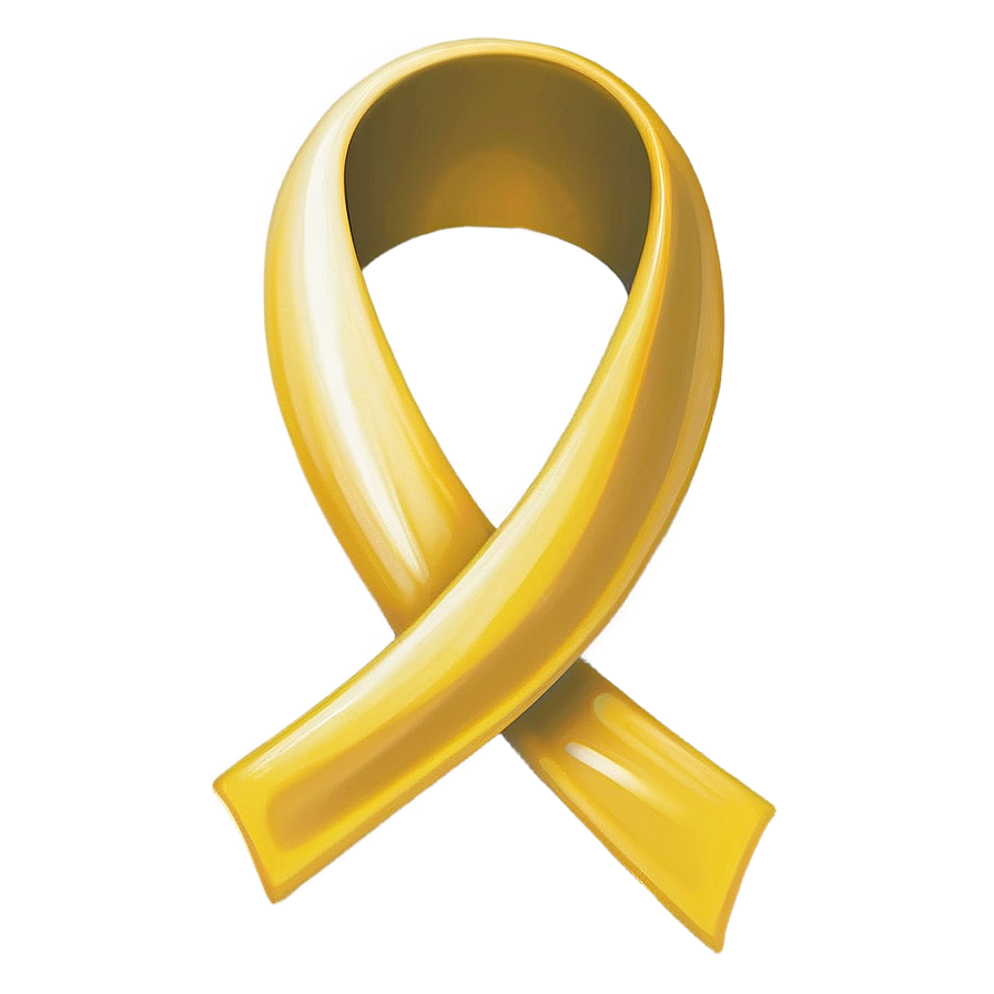 Yellow Ribbon For Hope Png 06262024 PNG Image