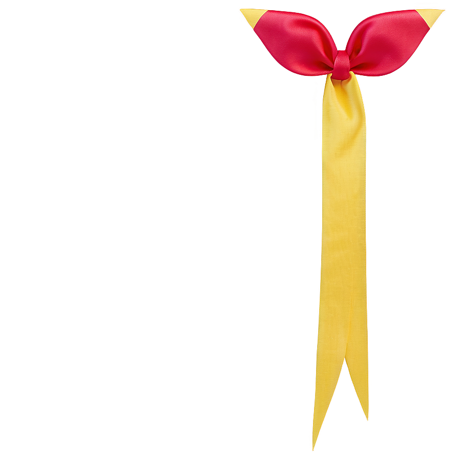 Yellow Ribbon On Black Png Onx15 PNG Image