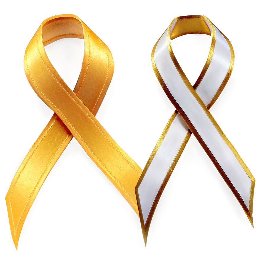 Yellow Ribbon On White Png 47 PNG Image