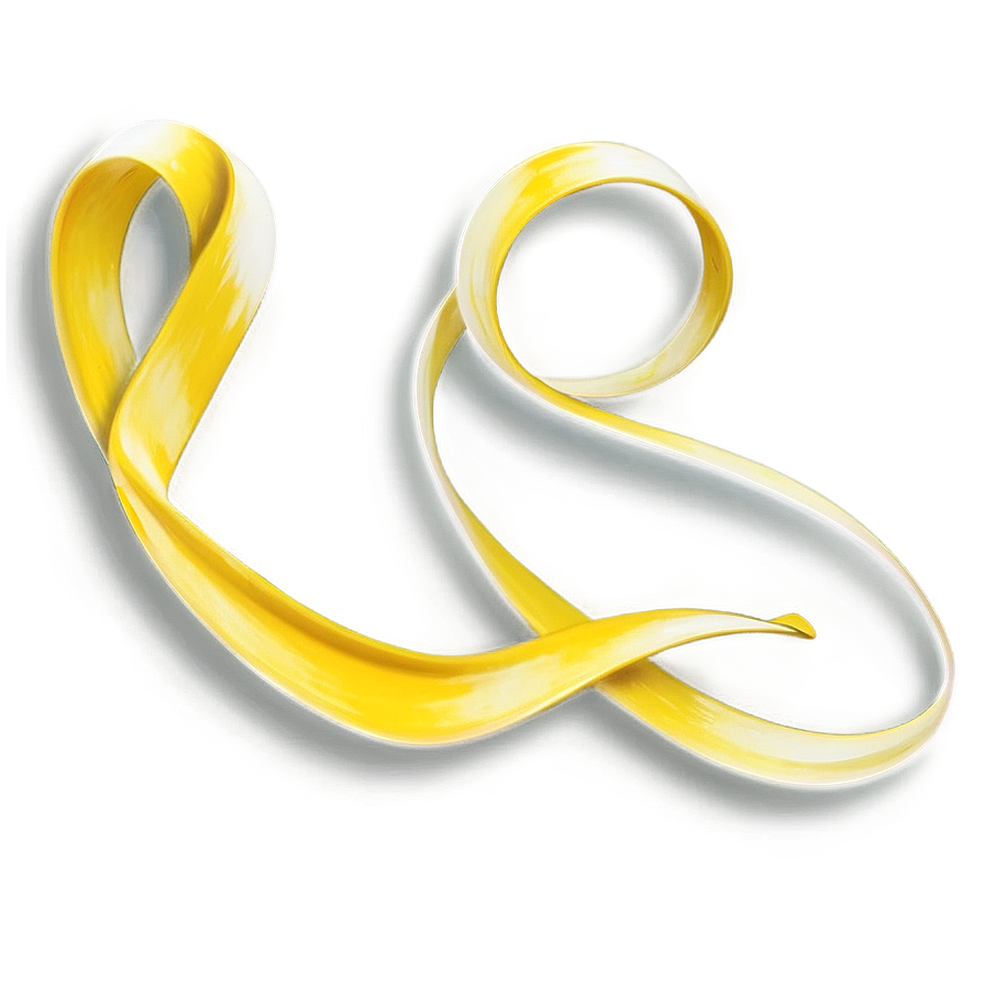 Yellow Ribbon Wave Png 06262024 PNG Image