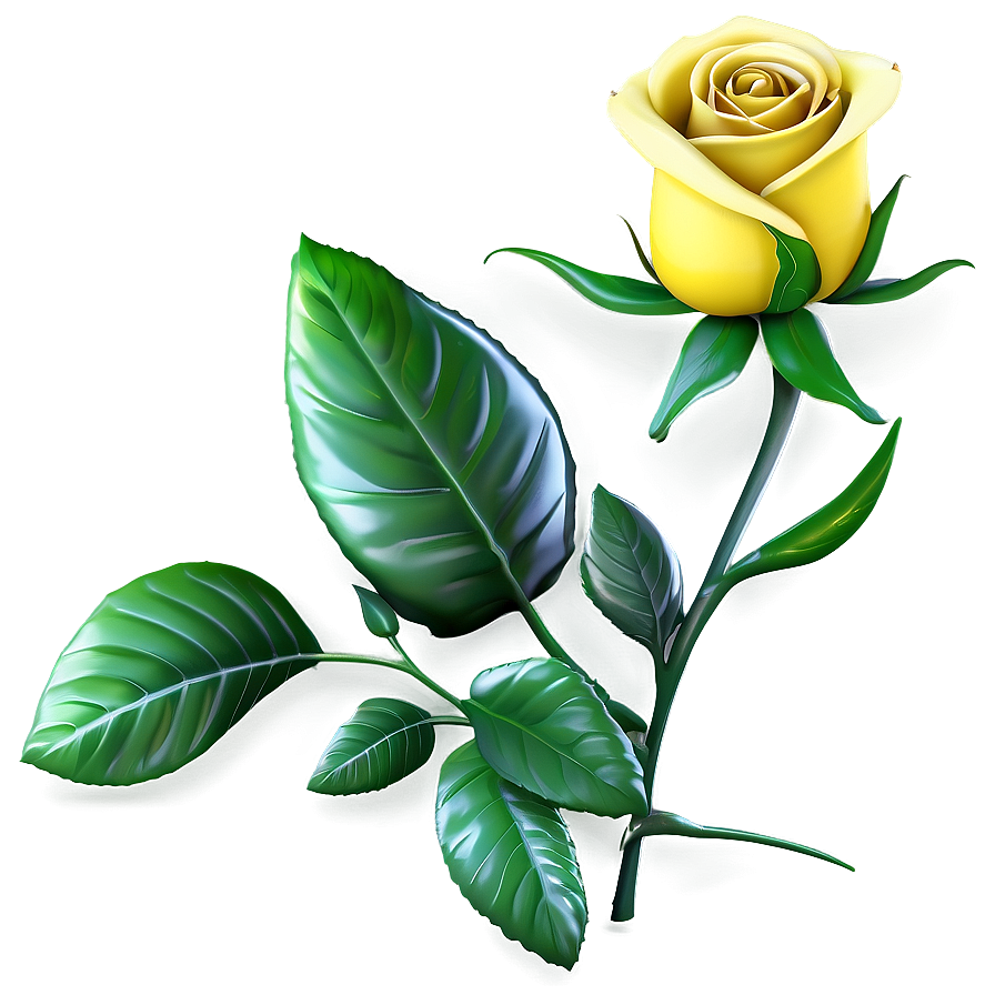 Yellow Rose Abstract Png Yow58 PNG Image