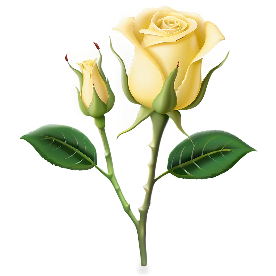 Yellow Rose Bud Png Gnc PNG Image