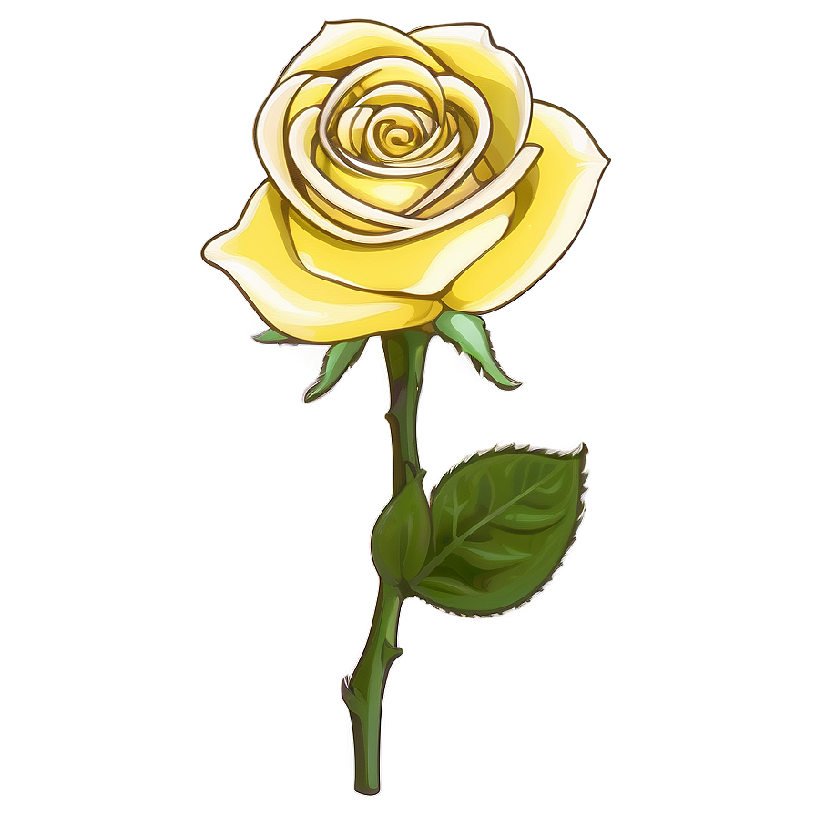 Yellow Rose Frame Png 06252024 PNG Image