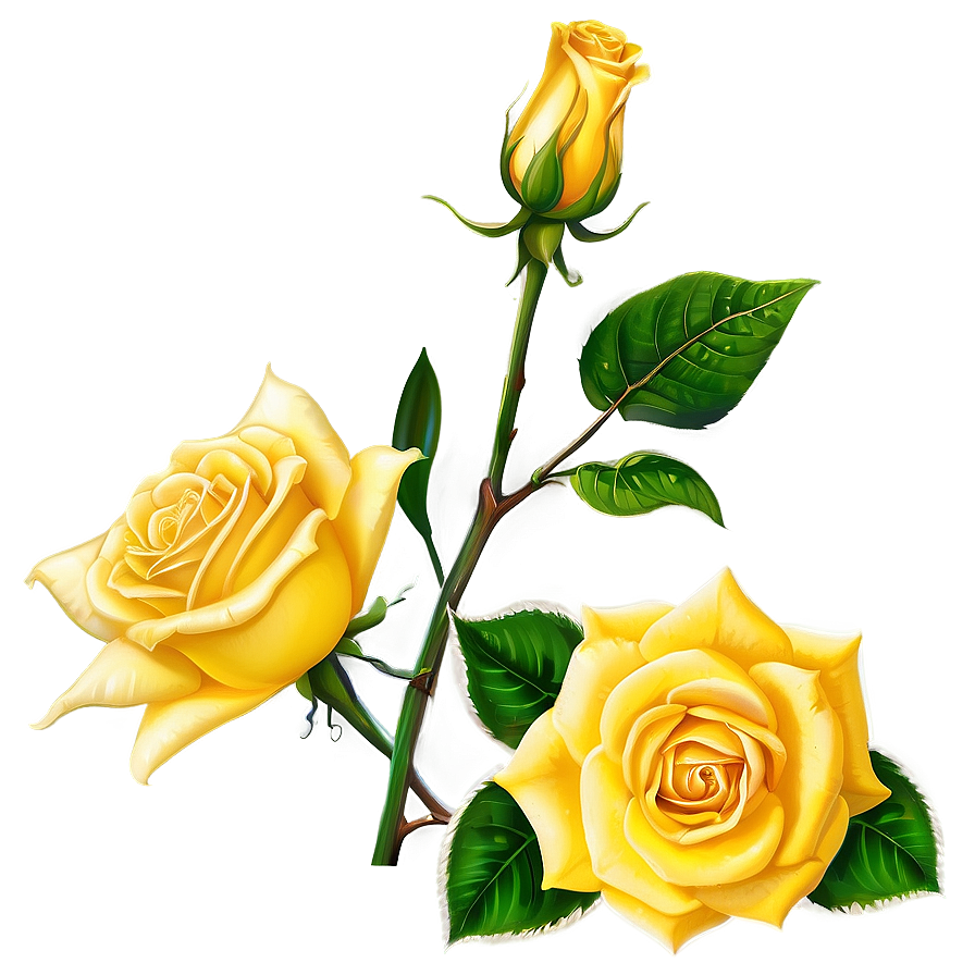 Yellow Rose Garden Png 06252024 PNG Image