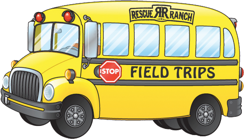 Yellow School Bus Cartoon Field Trip PNG Image