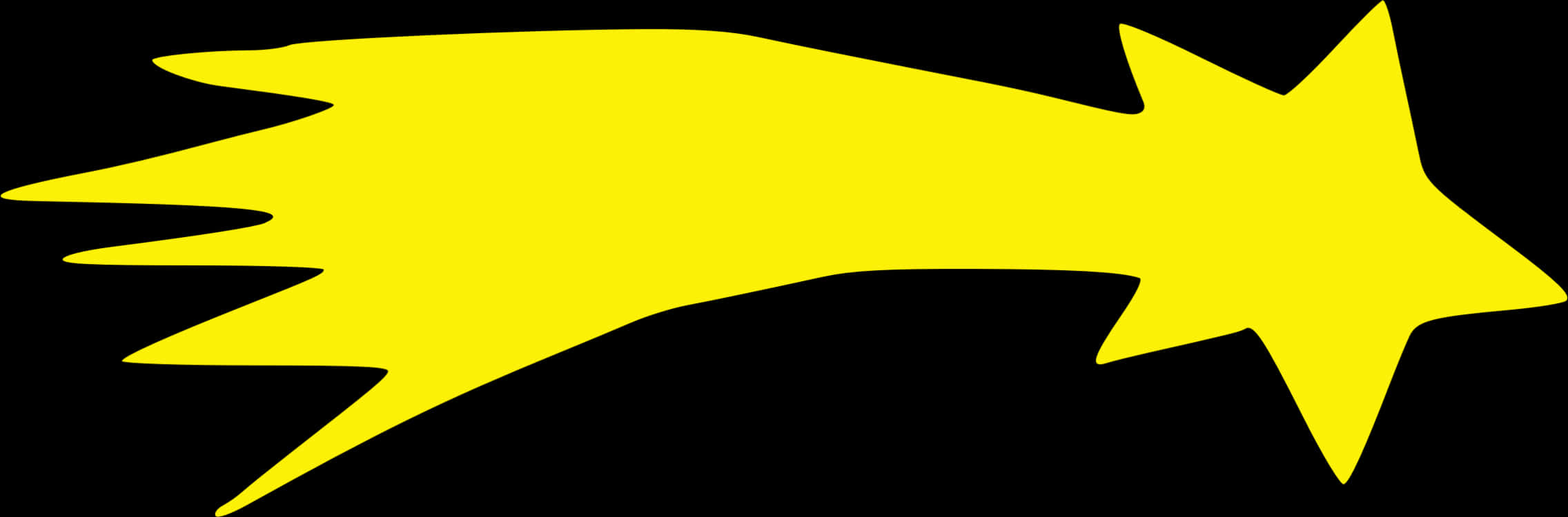 Yellow Shooting Star Graphic PNG Image