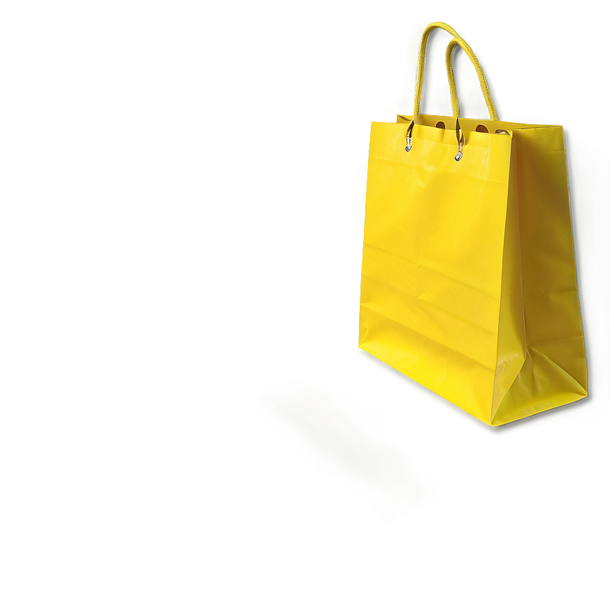 Yellow Shopping Bag Png 05252024 PNG Image