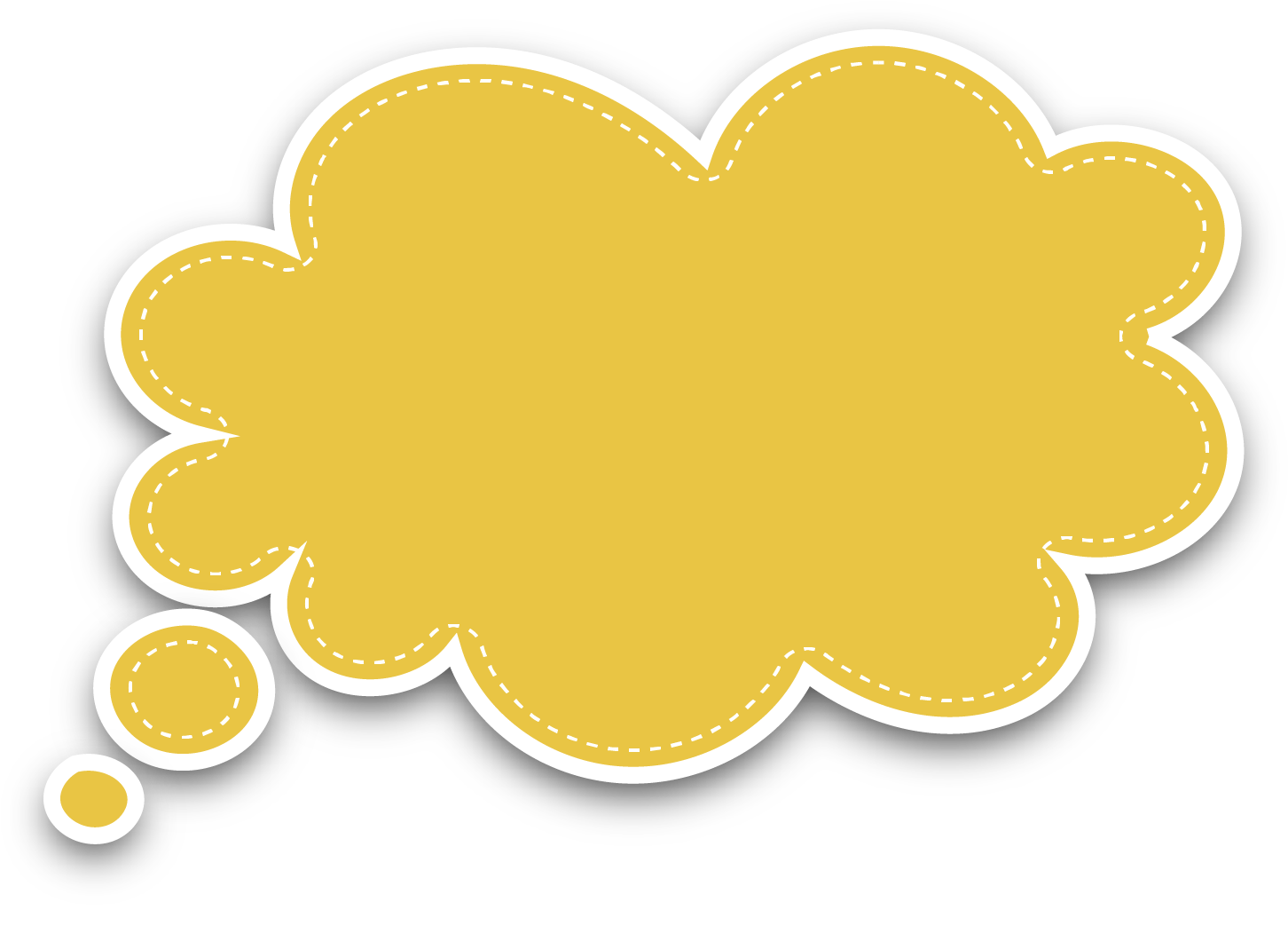 Yellow_ Speech_ Bubble_ Vector PNG Image