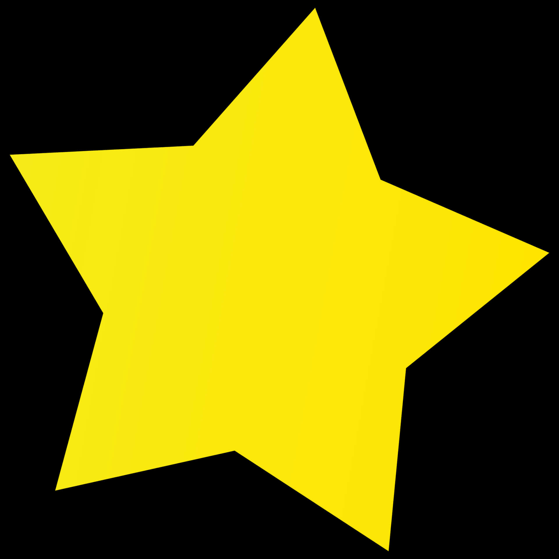 Yellow Star Graphic PNG Image