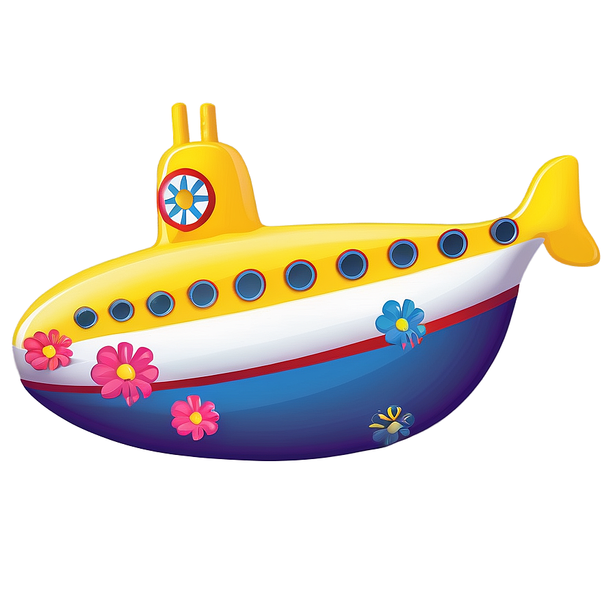 Yellow Submarine Clipart Png 8 PNG Image