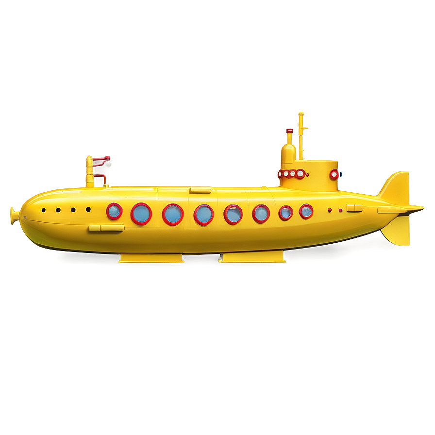 Yellow Submarine In Deep Sea Png 06292024 PNG Image