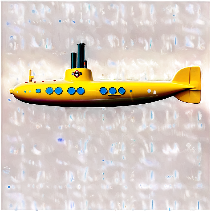 Yellow Submarine In The Ocean Depths Png Kpi18 PNG Image