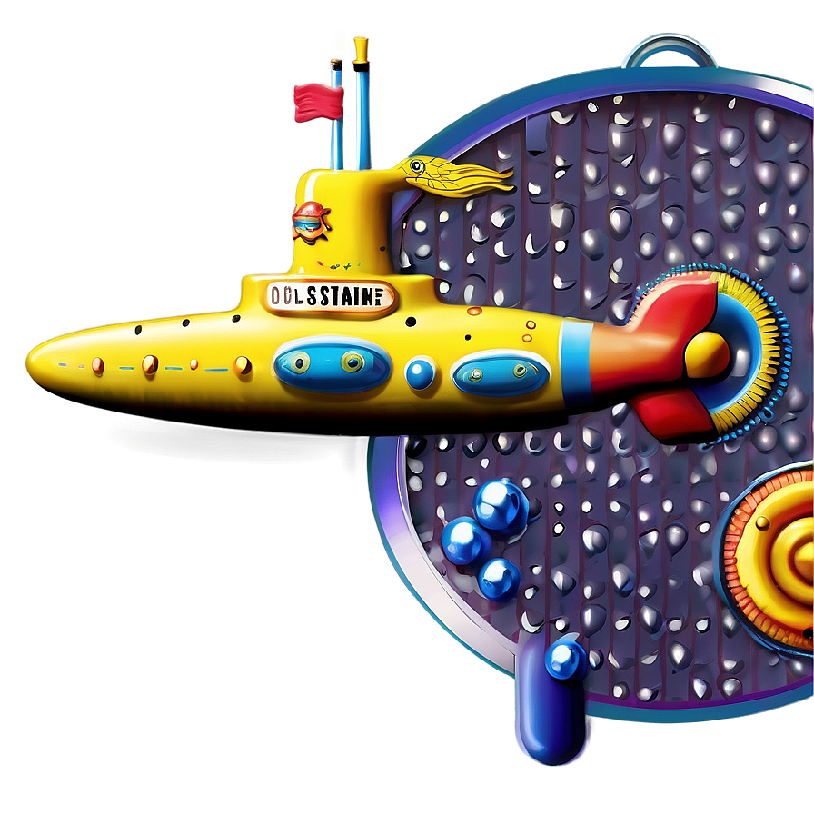 Yellow Submarine Nautical Theme Png Akn PNG Image