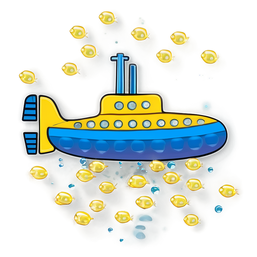 Yellow Submarine Sea Exploration Png 20 PNG Image