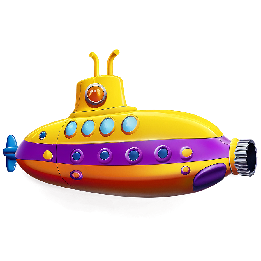 Yellow Submarine Under The Sea Png 69 PNG Image