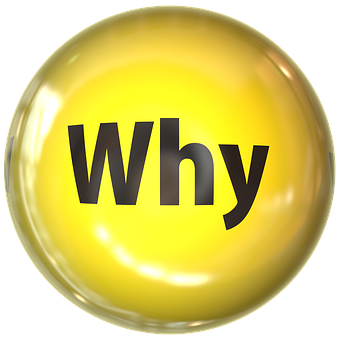 Yellow Why Bubble Button PNG Image