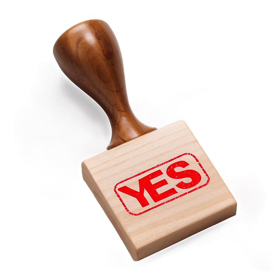 Yes Rubber Stamp Png Kjs14 PNG Image