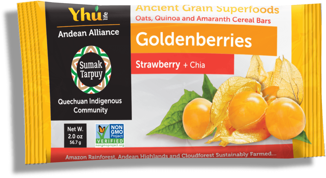 Yhui Ancient Grain Superfoods Goldenberries Product Package PNG Image