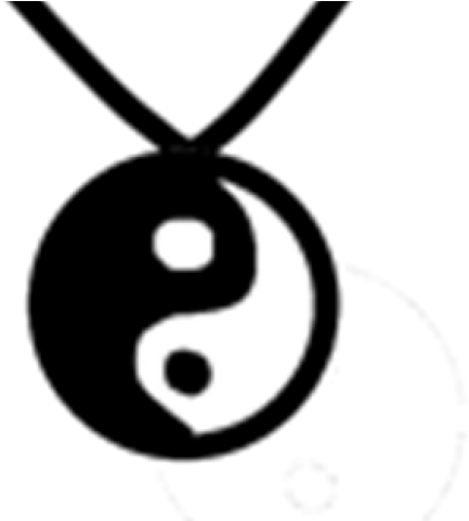 Yin Yang Pendant Drawing PNG Image