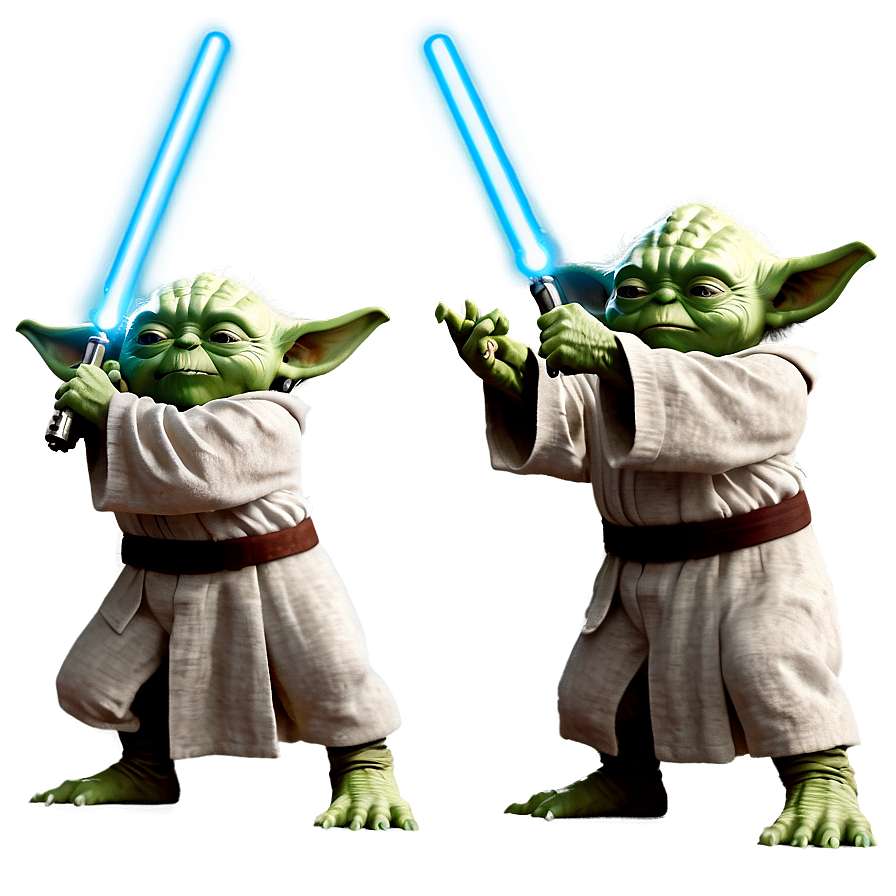 Yoda Force Pose Png Sae6 PNG Image