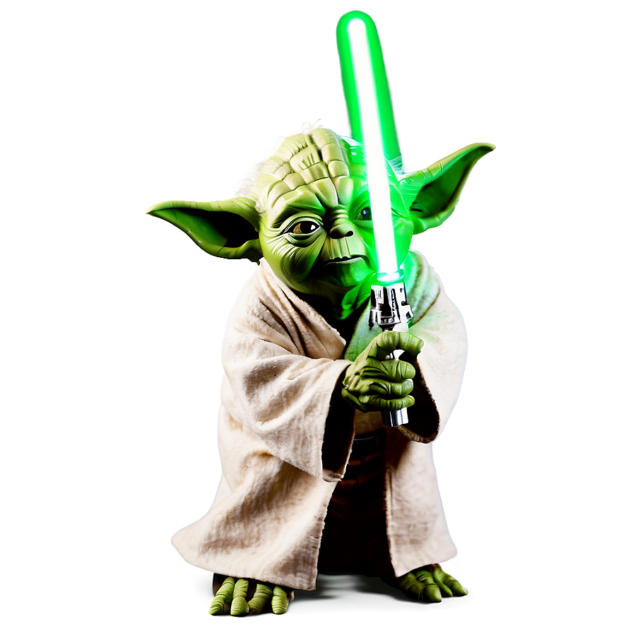 Yoda With Green Lightsaber Png 54 PNG Image