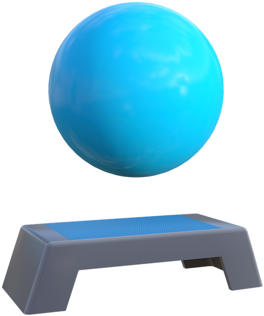 Yoga Balland Step Bench PNG Image