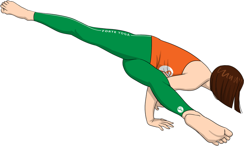 Yoga Practitioner Performing Stretch PNG Image