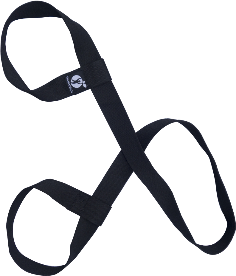 Yoga Strap Accessory Black PNG Image