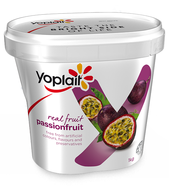 Yoplait Passionfruit Yogurt Container1kg PNG Image