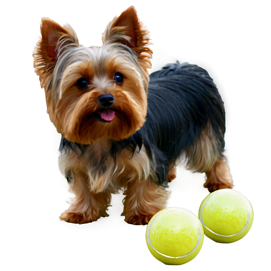 Yorkie With Ball Png 65 PNG Image