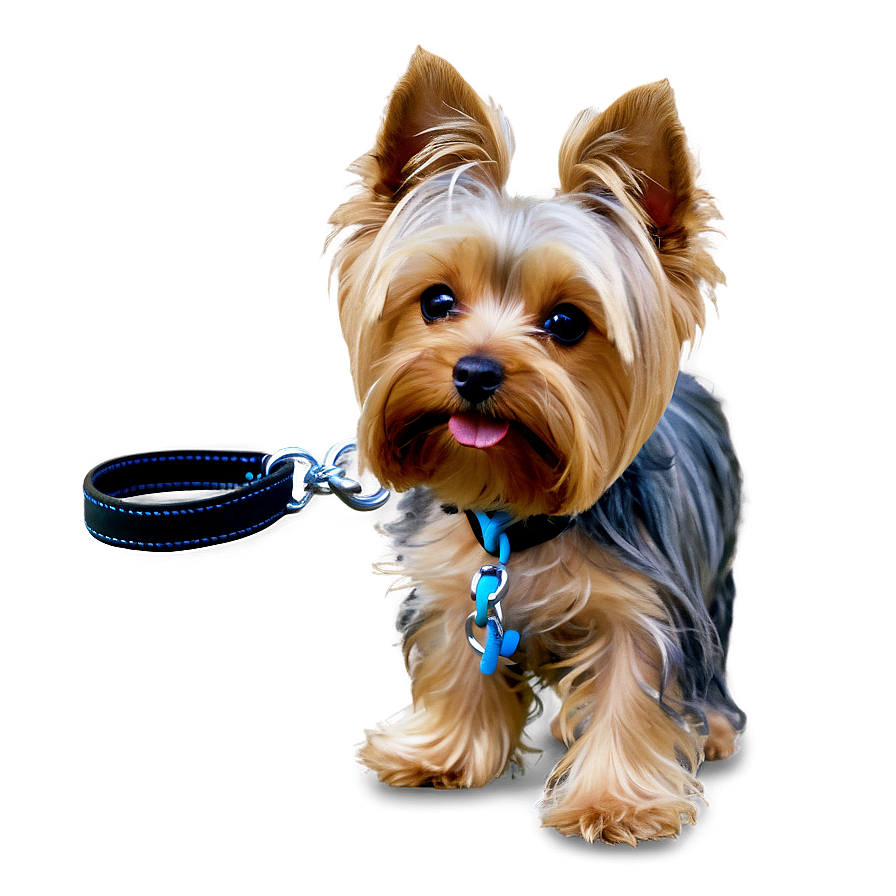 Yorkie With Leash Png Afj17 PNG Image