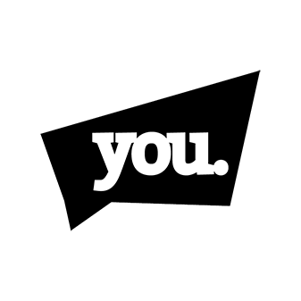 You Logo Black Background PNG Image