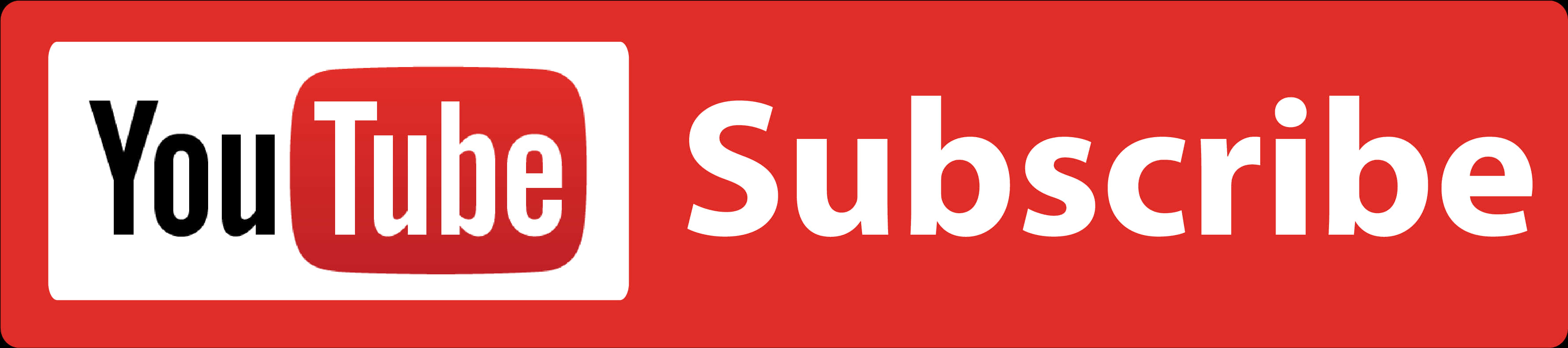 You Tube Subscribe Button Banner PNG Image