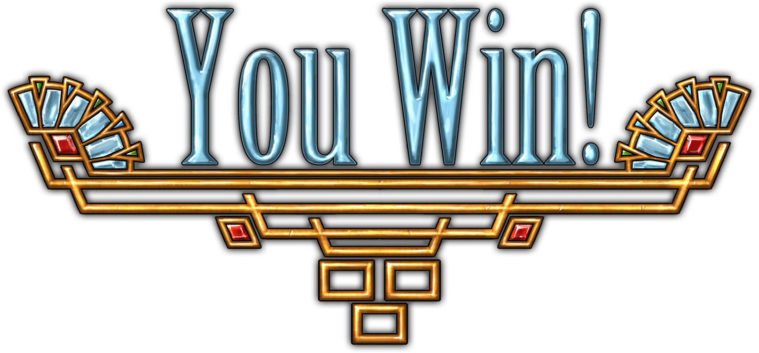 You Win Sign Victory Announcement PNG Image