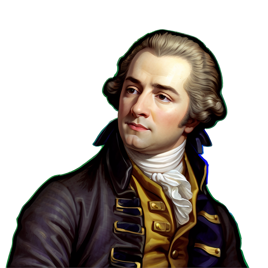 Young Alexander Hamilton Illustration Png 06202024 PNG Image