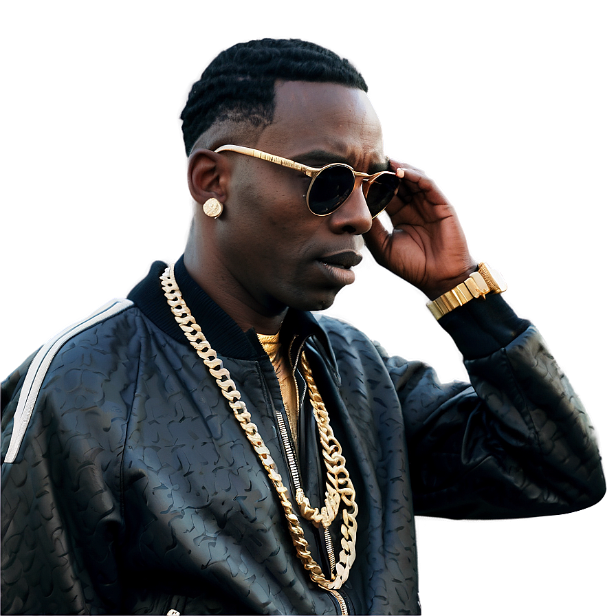 Young Dolph With Headphones Png 34 PNG Image