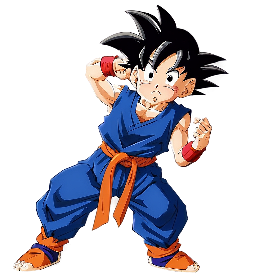 Young Goku Training Days Png 06112024 PNG Image