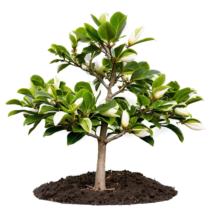 Young Magnolia Tree Growing Png Qhg PNG Image