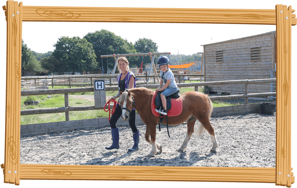 Young Rider Pony Lesson PNG Image