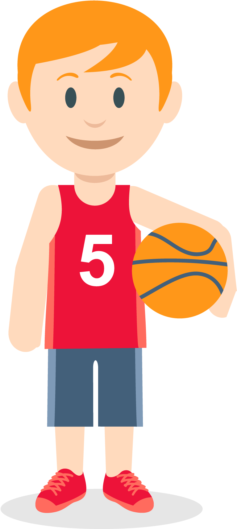 Youth Basketball Player Clipart PNG Image