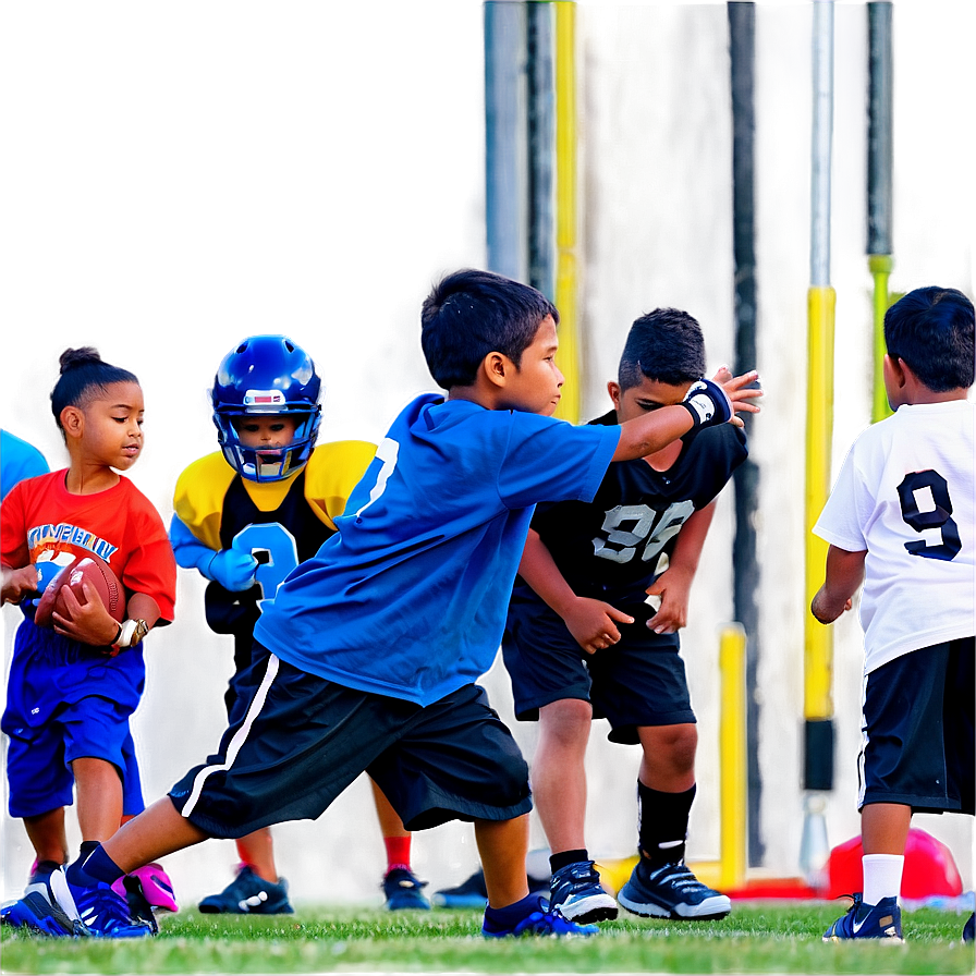 Youth Flag Football Practice Png Mkm PNG Image