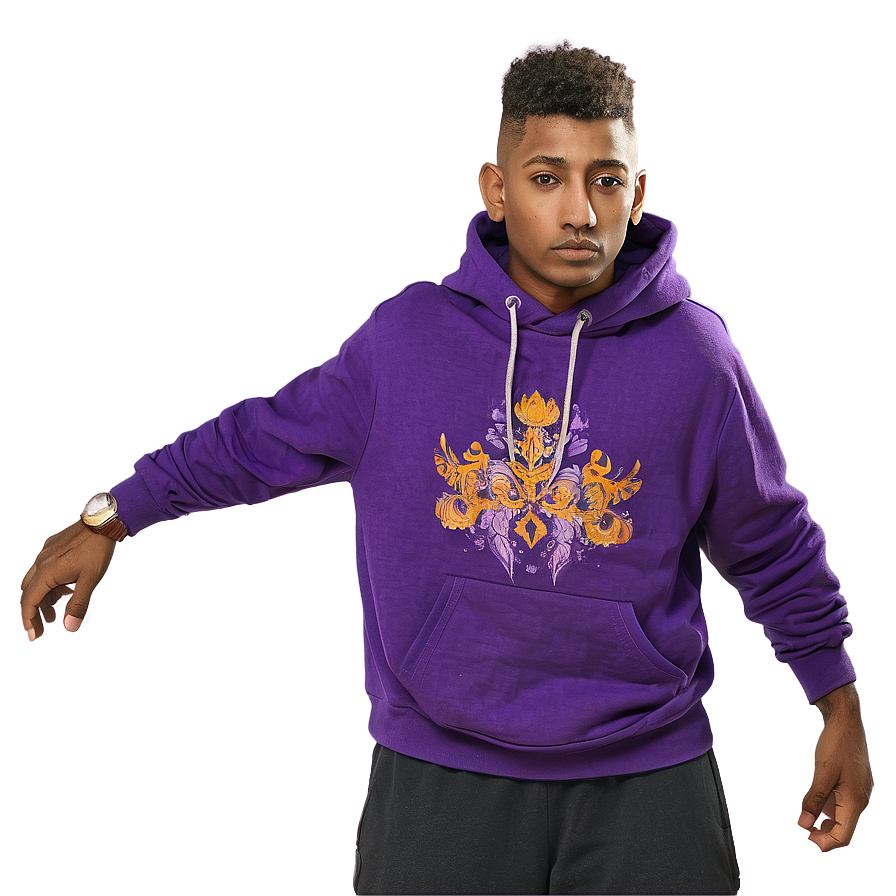 Youthful Purple Hoodie Illustration Png Jgm PNG Image