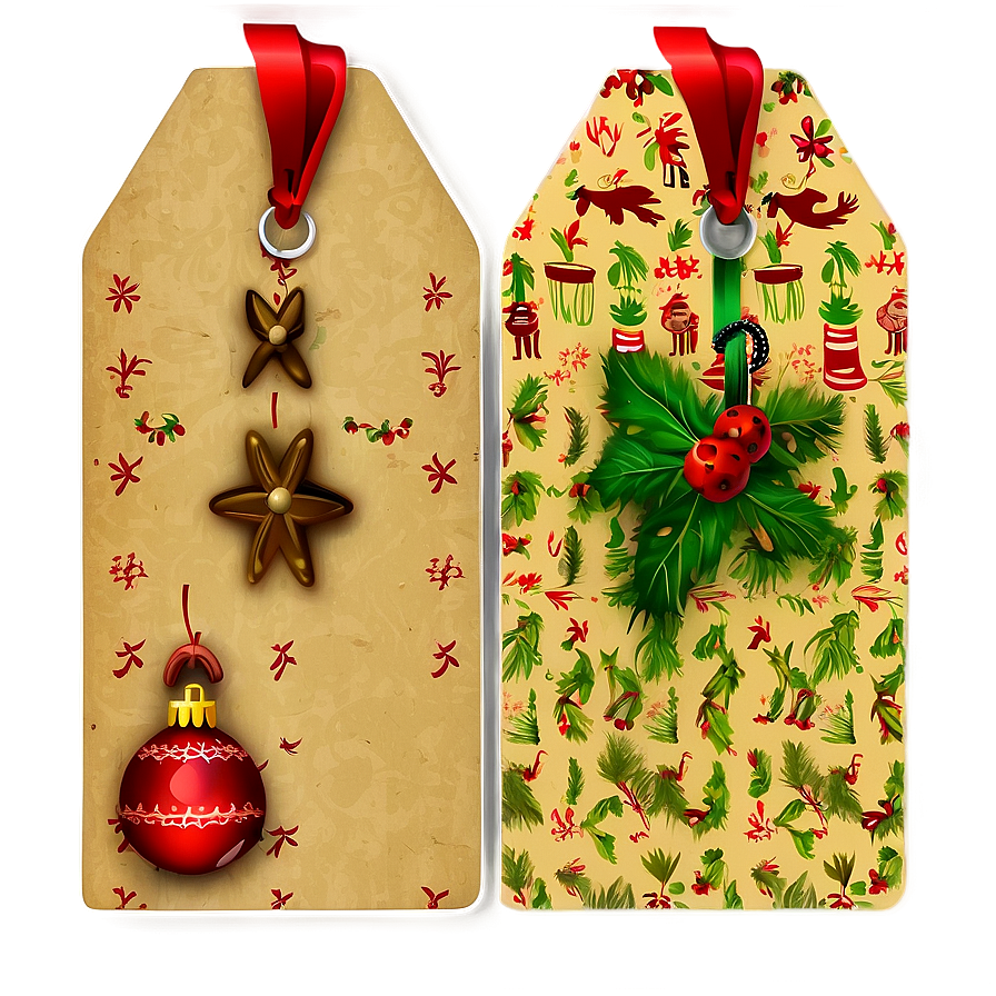 Yuletide Cheer Gift Tag Png Dse67 PNG Image