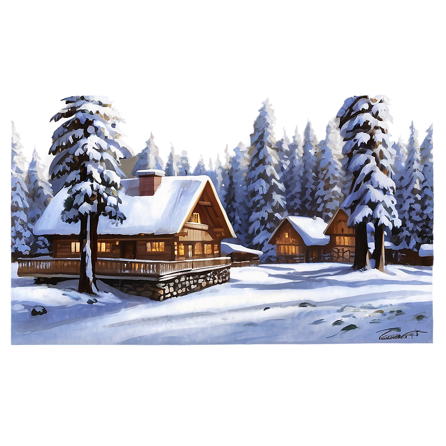 Zakopane Winter Scene Png Vrh PNG Image