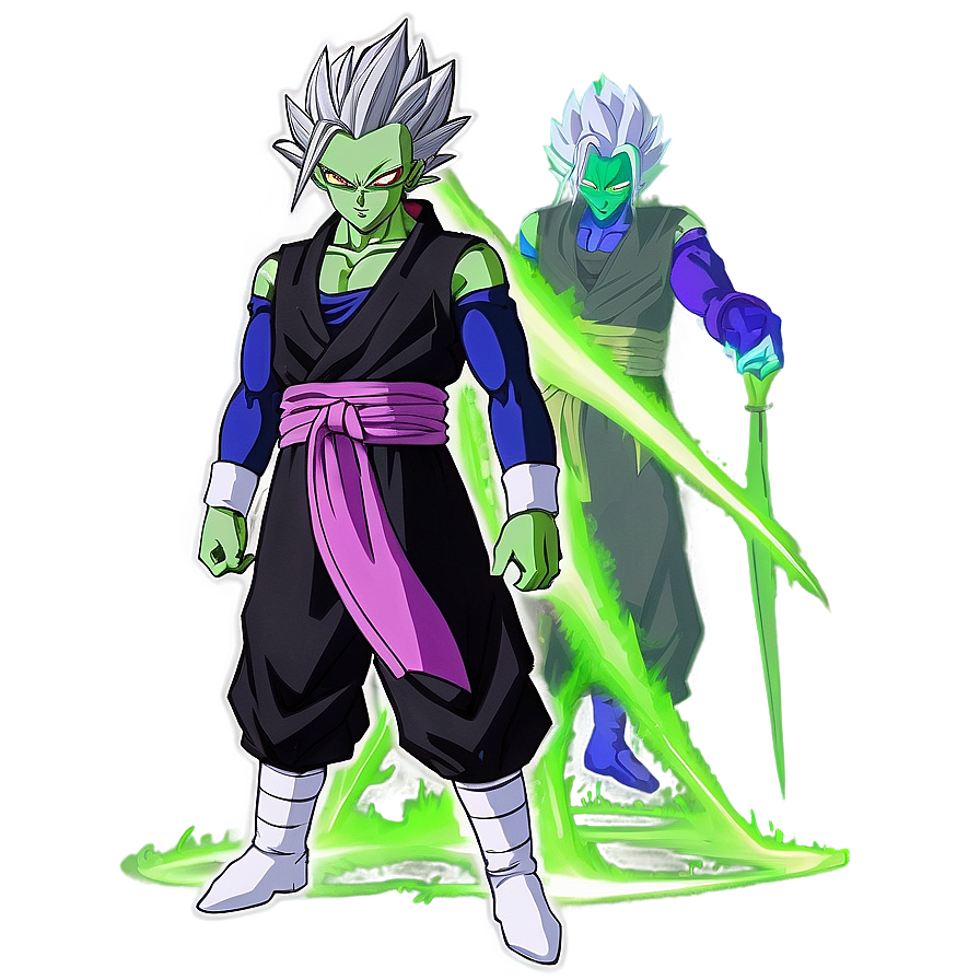 Zamasu God Split Cut Png Nlc13 PNG Image