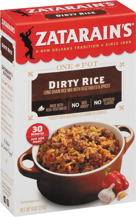 Zatarains Dirty Rice Box PNG Image