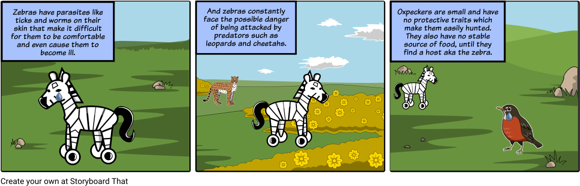 Zebra_ Life_ Challenges_ Comic_ Strip PNG Image