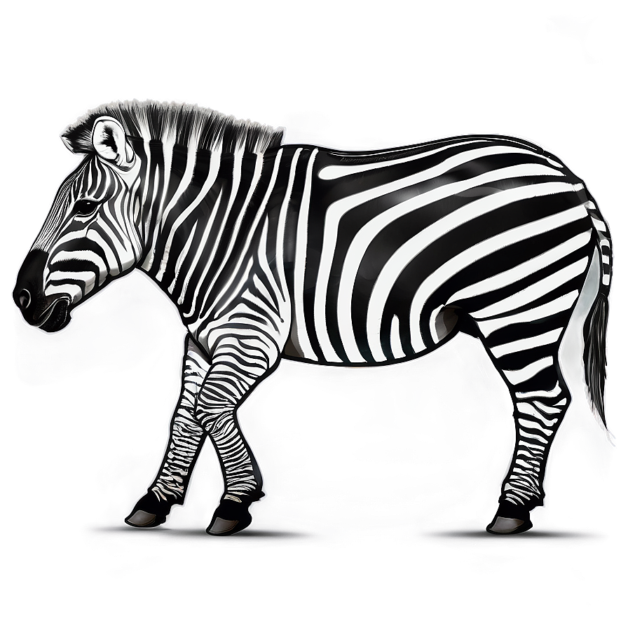 Zebra Outline Png Dda PNG Image