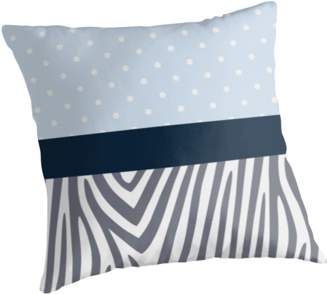 Zebra Stripe Pillow Design PNG Image